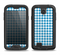 The Blue and White Woven Plaid Pattern Samsung Galaxy S4 LifeProof Fre Case Skin Set