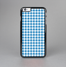 The Blue and White Woven Plaid Pattern Skin-Sert Case for the Apple iPhone 6 Plus
