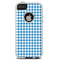 The Blue and White Woven Plaid Pattern Skin For The iPhone 5-5s Otterbox Commuter Case