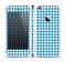 The Blue and White Woven Plaid Pattern Skin Set for the Apple iPhone 5s