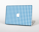 The Blue and White Woven Plaid Pattern Skin for the Apple MacBook Pro Retina 15"
