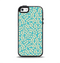 The Blue and Yellow Floral Pattern V43 Apple iPhone 5-5s Otterbox Symmetry Case Skin Set
