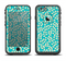 The Blue and Yellow Floral Pattern V43 Apple iPhone 6 LifeProof Fre Case Skin Set