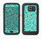 The Blue and Yellow Floral Pattern V43 Full Body Samsung Galaxy S6 LifeProof Fre Case Skin Kit