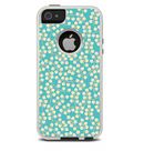 The Blue and Yellow Floral Pattern V43 Skin For The iPhone 5-5s Otterbox Commuter Case