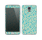 The Blue and Yellow Floral Pattern V43 Skin For the Samsung Galaxy S5