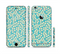 The Blue and Yellow Floral Pattern V43 Sectioned Skin Series for the Apple iPhone 6