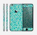 The Blue and Yellow Floral Pattern V43 Skin for the Apple iPhone 6