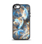 The Blue and Yellow Vivid Fumes Apple iPhone 5-5s Otterbox Symmetry Case Skin Set