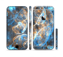 The Blue and Yellow Vivid Fumes Sectioned Skin Series for the Apple iPhone 6s Plus
