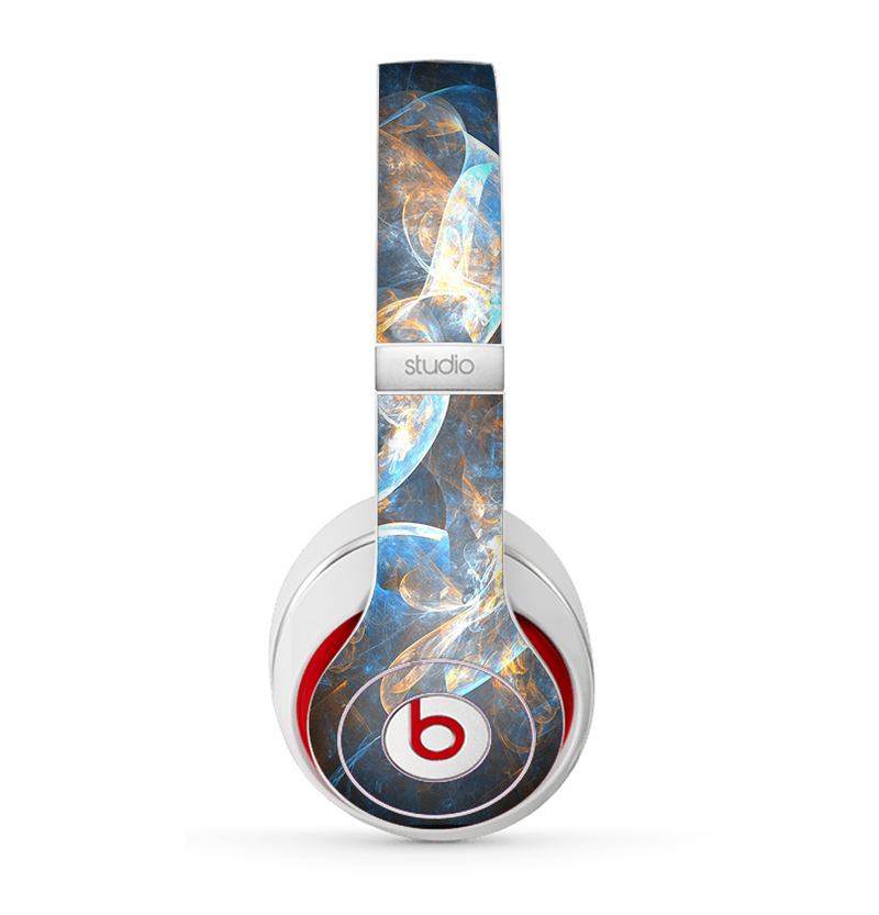 The Blue and Yellow Vivid Fumes Skin for the Beats by Dre Studio (2013+ Version) Headphones