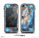 The Blue and Yellow Vivid Fumes Skin for the iPhone 5c nüüd LifeProof Case