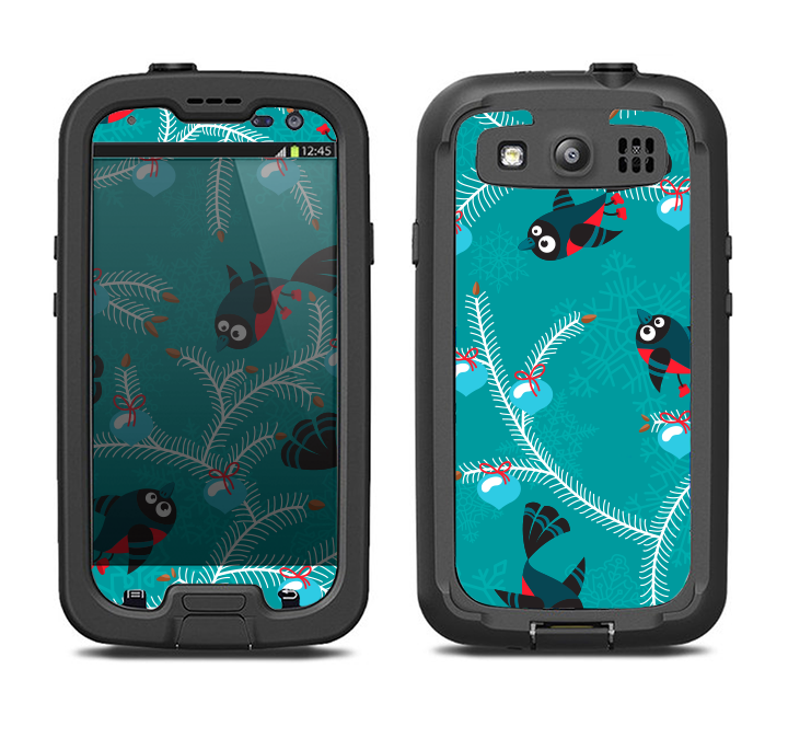 The Blue with Flying Tweety Birds Samsung Galaxy S4 LifeProof Fre Case Skin Set