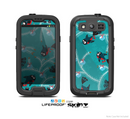 The Blue with Flying Tweety Birds Skin For The Samsung Galaxy S3 LifeProof Case