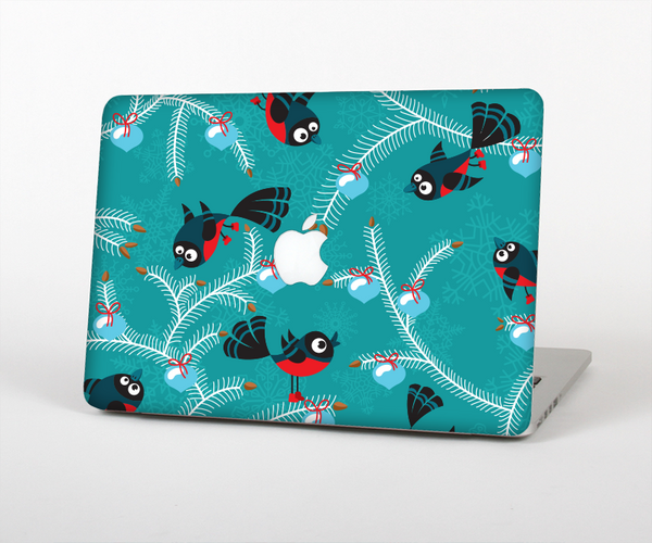 The Blue with Flying Tweety Birds Skin Set for the Apple MacBook Air 11"