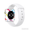 The Bold Colorful Mustache Pattern Full-Body Skin Kit for the Apple Watch