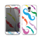 The Bold Colorful Mustache Pattern Skin For the Samsung Galaxy S5