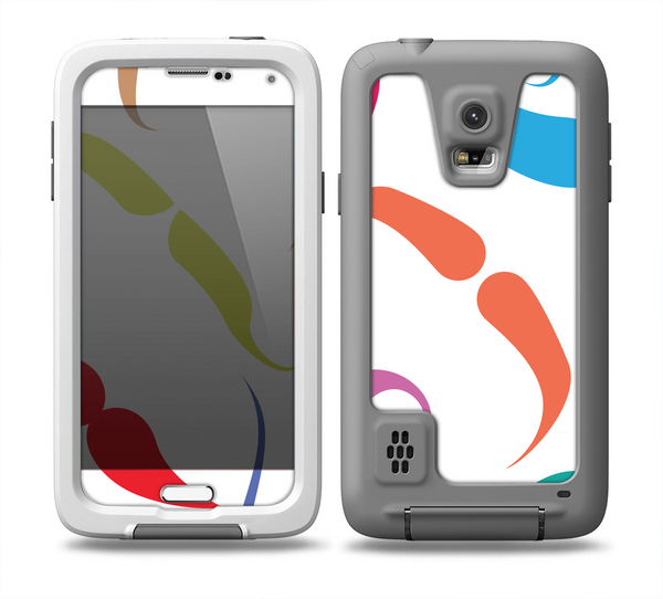 The Bold Colorful Mustache Pattern Skin Samsung Galaxy S5 frē LifeProof Case