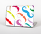 The Bold Colorful Mustache Pattern Skin Set for the Apple MacBook Air 11"