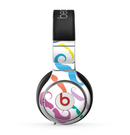 The Bold Colorful Mustache Pattern Skin for the Beats by Dre Pro Headphones
