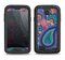 The Bold Colorful Paisley Pattern Samsung Galaxy S4 LifeProof Nuud Case Skin Set