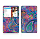The Bold Colorful Paisley Pattern Skin For The Apple iPod Classic