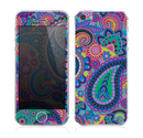 The Bold Colorful Paisley Pattern Skin for the Apple iPhone 5s