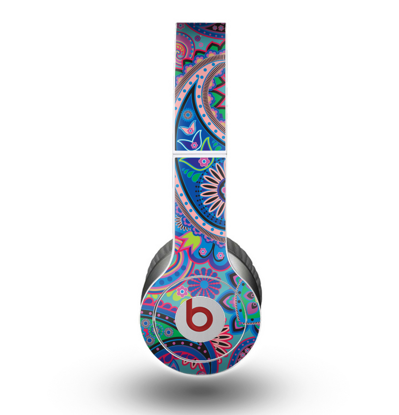 The Bold Colorful Paisley Pattern Skin for the Beats by Dre Original Solo-Solo HD Headphones