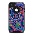 The Bold Colorful Paisley Pattern Skin for the iPhone 4-4s OtterBox Commuter Case