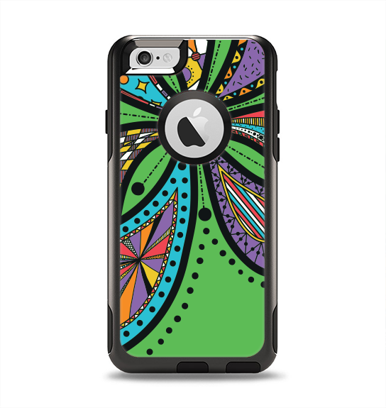 The Bold Paisley Flower Apple iPhone 6 Otterbox Commuter Case Skin Set