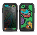 The Bold Paisley Flower Samsung Galaxy S4 LifeProof Fre Case Skin Set