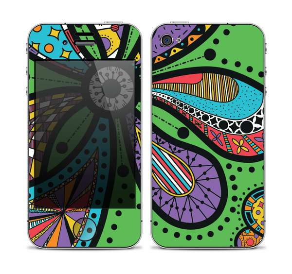 The Bold Paisley Flower Skin for the Apple iPhone 4-4s