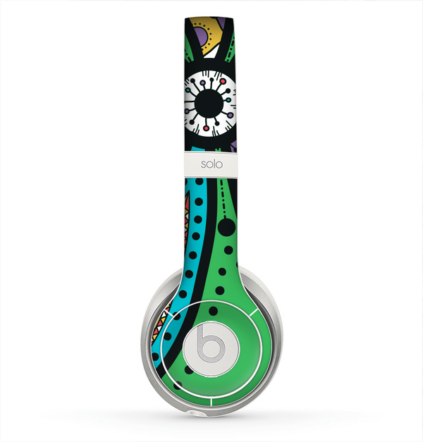 The Bold Paisley Flower Skin for the Beats by Dre Solo 2 Headphones