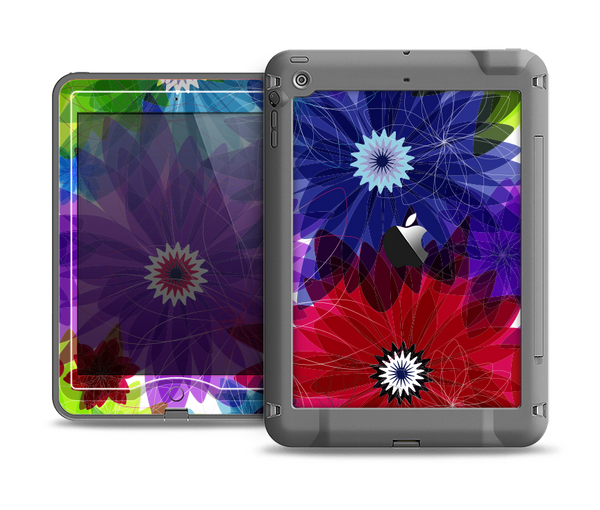 The Boldly Colored Flowers Apple iPad Mini LifeProof Nuud Case Skin Set