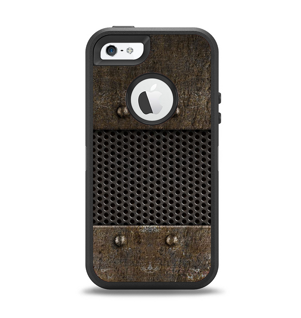 The Bolted Metal Sheets Apple iPhone 5-5s Otterbox Defender Case Skin Set