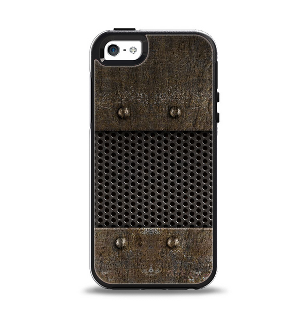 The Bolted Metal Sheets Apple iPhone 5-5s Otterbox Symmetry Case Skin Set