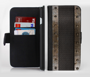 The Bolted Rustic Metal Sheets Ink-Fuzed Leather Folding Wallet Credit-Card Case for the Apple iPhone 6/6s, 6/6s Plus, 5/5s and 5c