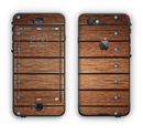 The Bolted Wood Planks Apple iPhone 6 LifeProof Nuud Case Skin Set