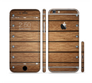 The Bolted Wood Planks Sectioned Skin Series for the Apple iPhone 6s Plus