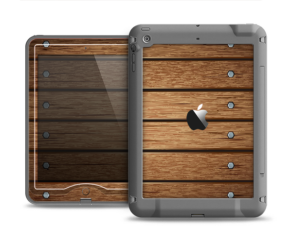 The Bolted Wood Planks Apple iPad Mini LifeProof Nuud Case Skin Set