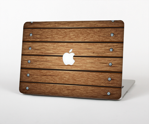 The Bolted Wood Planks Skin Set for the Apple MacBook Air 11"