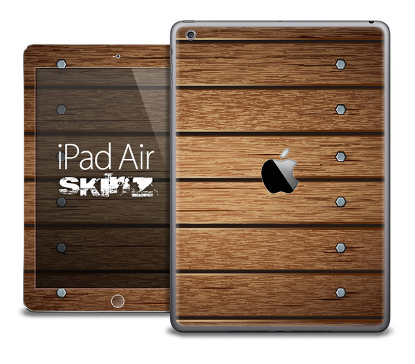 The Bolted Wood Planks Skin for the iPad Air