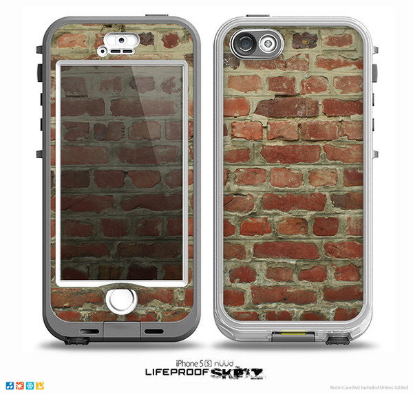 The Brick Wall Skin for the iPhone 5-5s NUUD LifeProof Case for the lifeproof skins
