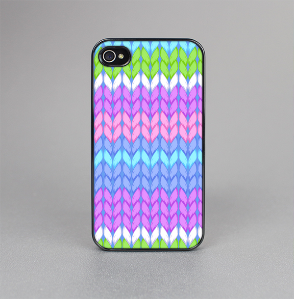 The Bright-Colored Knit Pattern Skin-Sert for the Apple iPhone 4-4s Skin-Sert Case