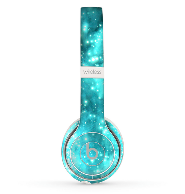 The Bright Blue Glowing Orbs of Light Skin Set for the Beats by Dre Solo 2 Wireless Headphones