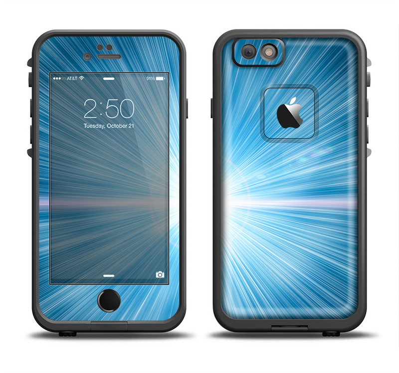 The Bright Blue Light Apple iPhone 6/6s LifeProof Fre Case Skin Set
