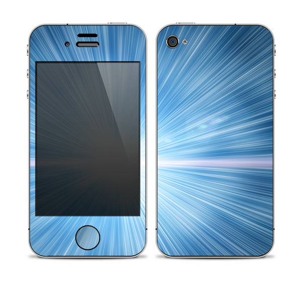 The Bright Blue Light Skin for the Apple iPhone 4-4s