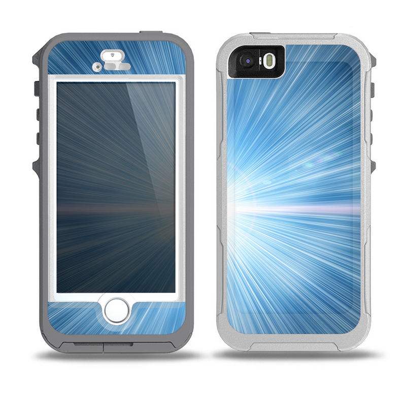 The Bright Blue Light Skin for the iPhone 5-5s OtterBox Preserver WaterProof Case
