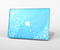 The Bright Blue Vector Spiral Pattern Skin Set for the Apple MacBook Air 11"