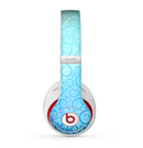 The Bright Blue Vector Spiral Pattern Skin for the Beats by Dre Studio (2013+ Version) Headphones